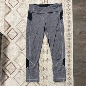 lululemon athletica Gray and Black Leggings